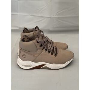 Size 7.5 Women's Timberland Delphiville Sneaker Boot A21J9 Light Beige Nubuck